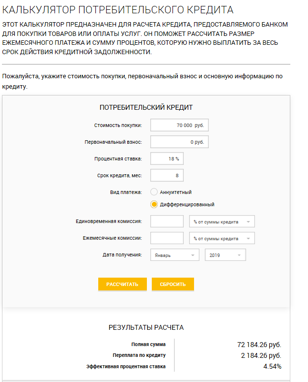 Калькулятор потребительский рассчитать. Расчет потребительского кредита. Кредитный калькулятор дифференцированных платежей. Рассчитать потребительский кредит. Расчёт кредита калькулятор.